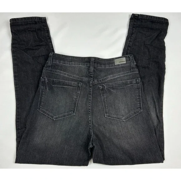 RSQ Jeans Women's "Vintage Mom" Black Denim Pants Distressed 26x27 Stretch - Picture 3 of 11